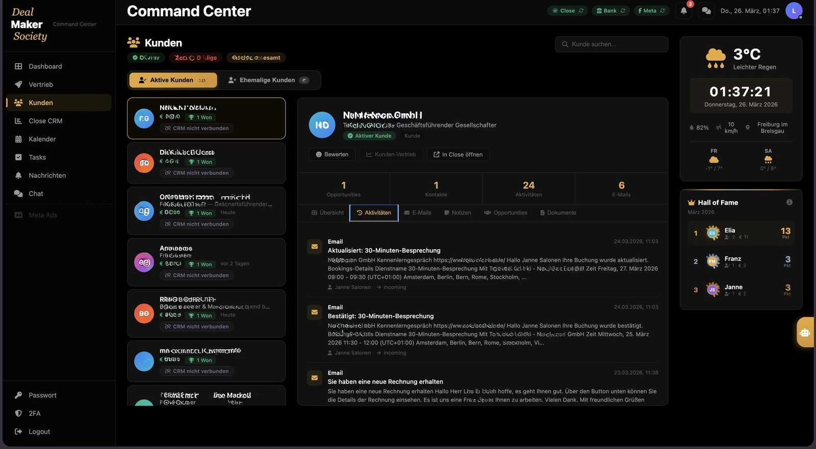 Dealmaker Command Center